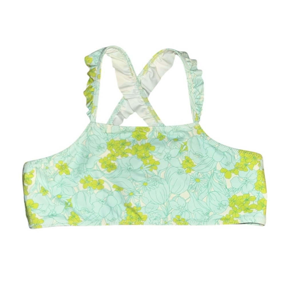 New Vineyard Vines Girl's Sydney Floral Marsh Ruffle Bikini top size XL